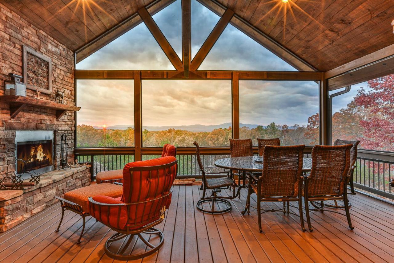 Eagles Crest - Long Range Layered Mountain Views In Peaceful Neighborhood! Villa Mineral Bluff Kültér fotó