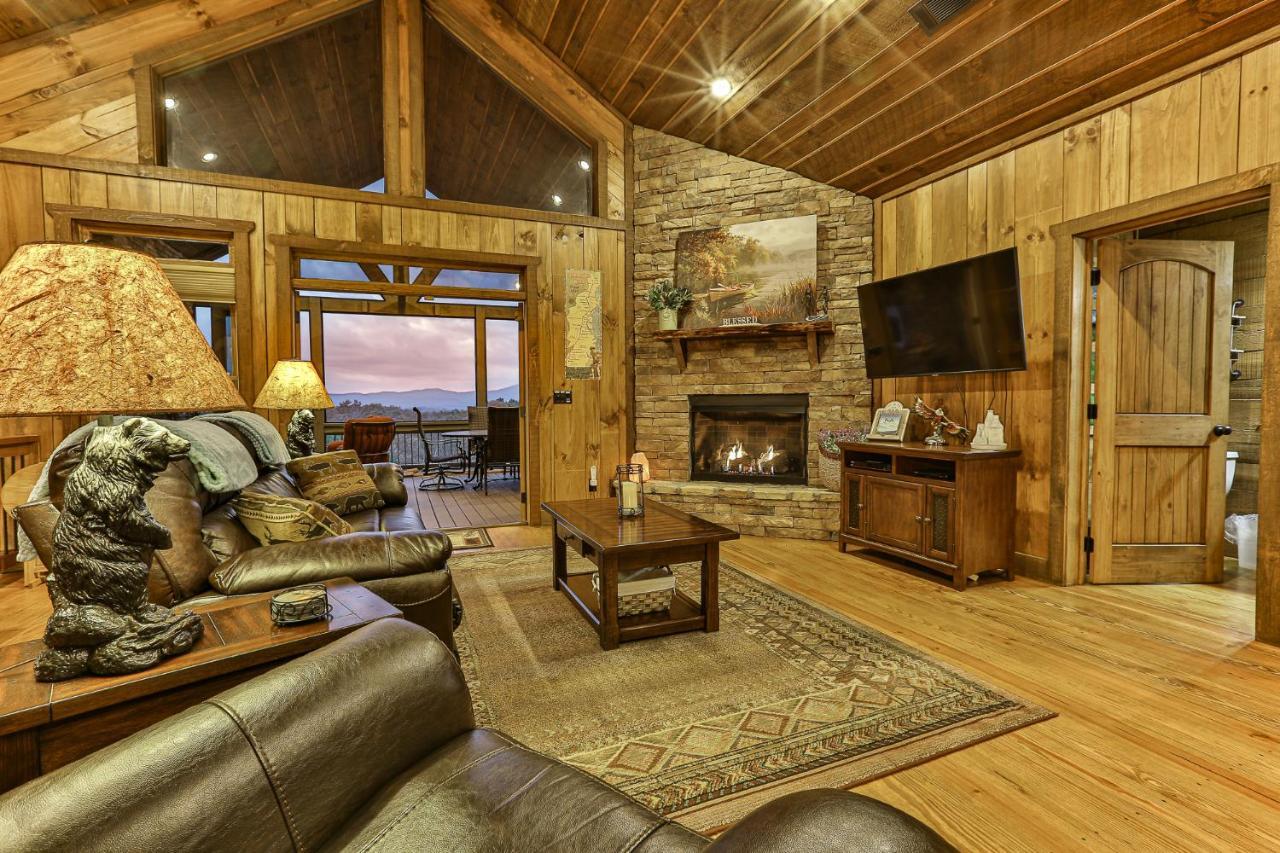 Eagles Crest - Long Range Layered Mountain Views In Peaceful Neighborhood! Villa Mineral Bluff Kültér fotó